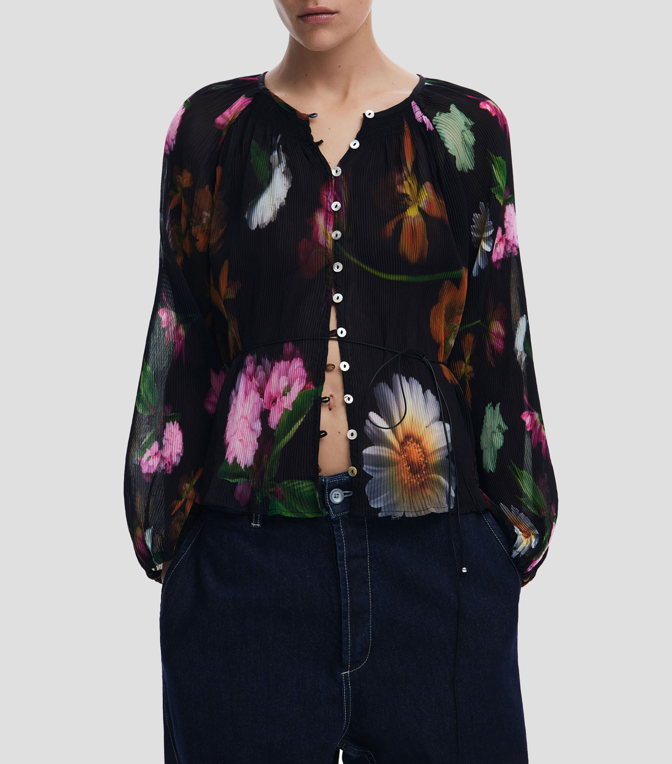Chemise Tunique Desigual SULLY Femme - Modèle 17B2326 Coloris 5109 Bleu - Neuf Avec étiquettes
